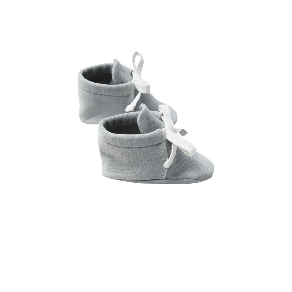 Quincy Mae Dusty Blue Baby Booties - Picture 1 of 5